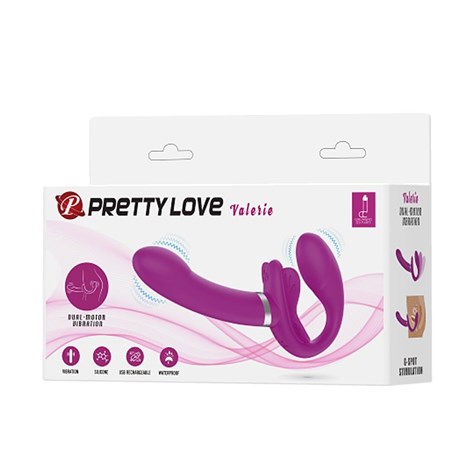 PRETTY LOVE - VIBRATING STRAPLESS STRAP-ON