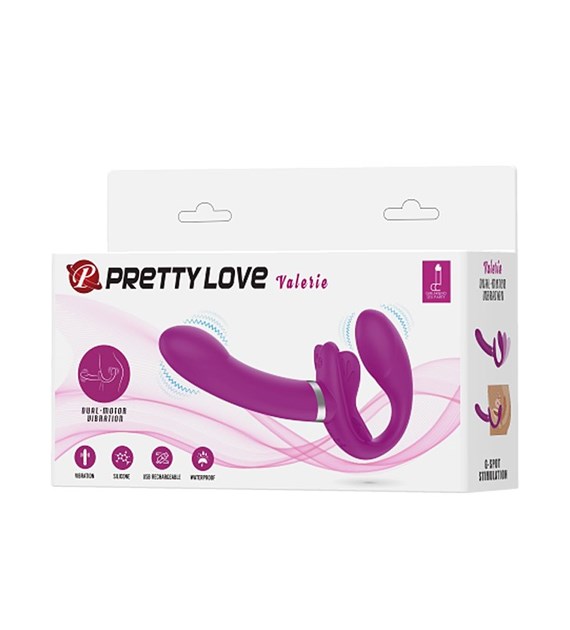 STRAPON BEZ UPRZĘŻY PRETTY LOVE - VIBRATING STRAPLESS STRAP-ON