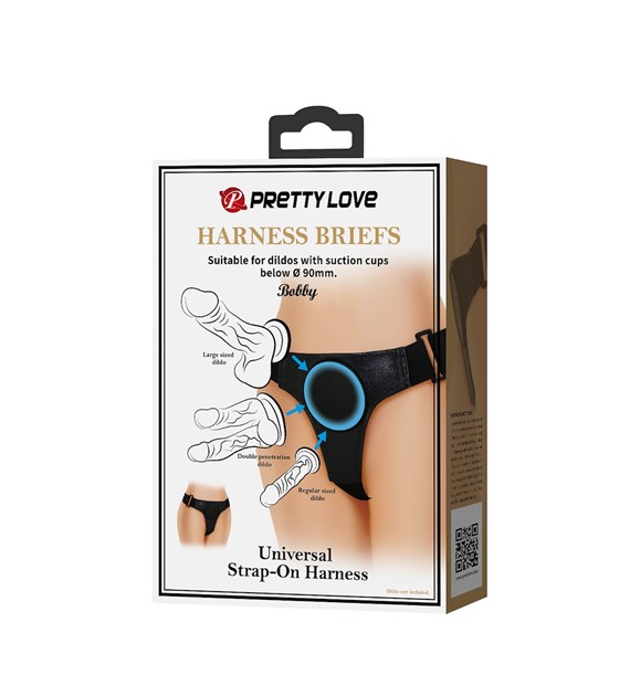 STRAP ON PRETTY LOVE HARNESS BRIEFS BOBBY