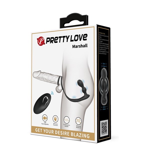 MASAŻER PROSTATY PRETTY LOVE VIBRATION PENIS SLEEVE VI