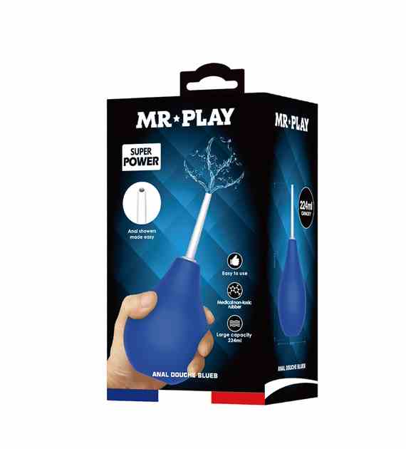 GRUSZKA MR PLAY SUPER POWER ANAL DOUCHE BLUE