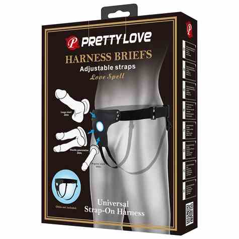 STRAP-ON PRETTY LOVE HARNESS BRIEFS LOVE SPELL 80-118CM
