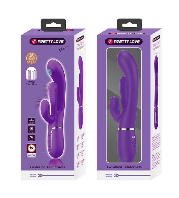 WIBRATOR PRETTY LOVE TWINKLED TENDERS RÓŻOWY