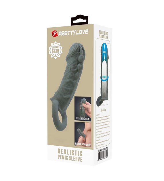 NAKŁADKA PRETTY LOVE REALISTIC PENIS SLEEVE