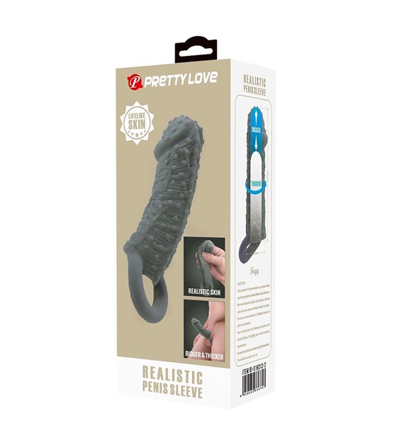 NAKŁADKA PRETTY LOVE REALISTIC PENIS SLEEVE