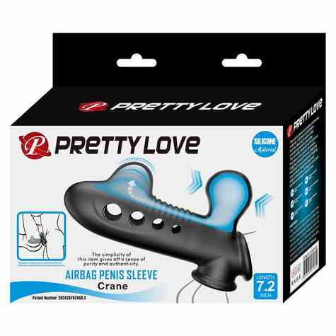 NAKŁADKA POMPOWANA AIRBAG PENIS SLEEVE BLACK