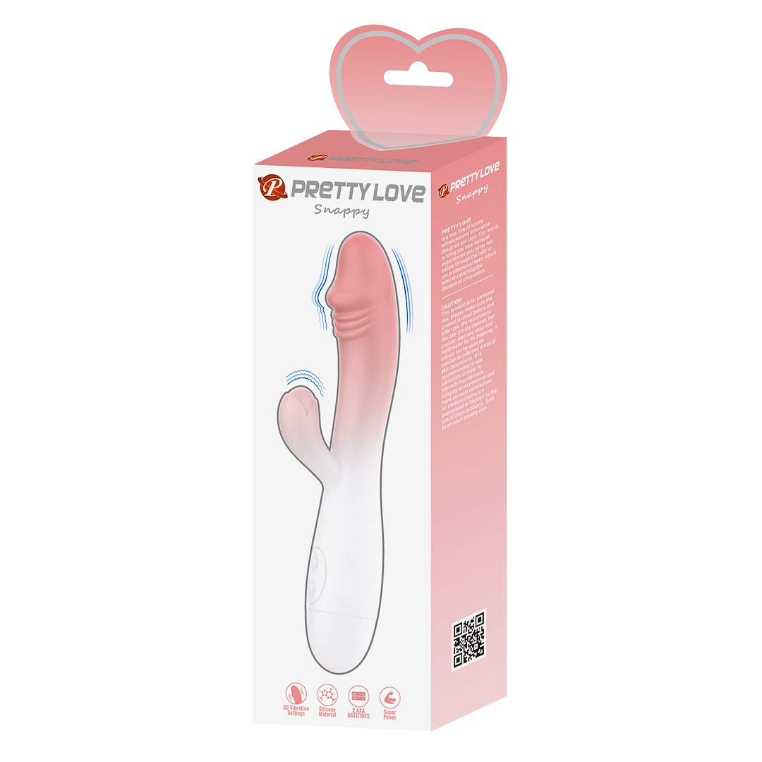 WIBRATOR PRETTY LOVE SNAPPY WHITE-PINK