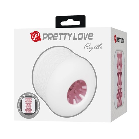 MASTURBATOR PRETTY LOVE CRYSTLE WHITE