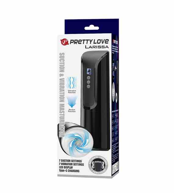 PRETTY LOVE LARISSA SUCTION & VIBRATION MASTURBATOR