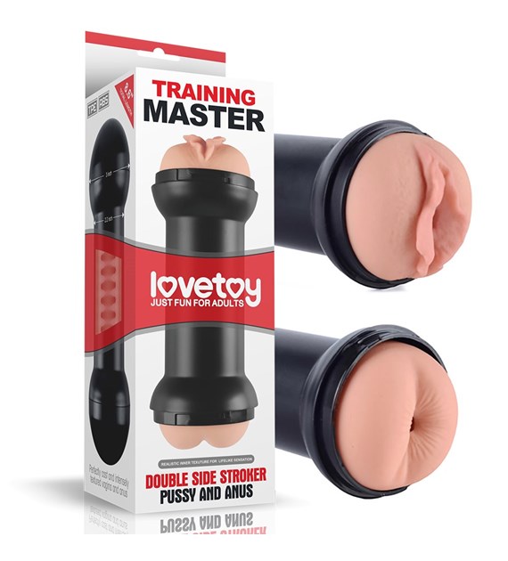 MASTURBATOR DOUBLE SIDE STROKER PUSSY AND ANUS