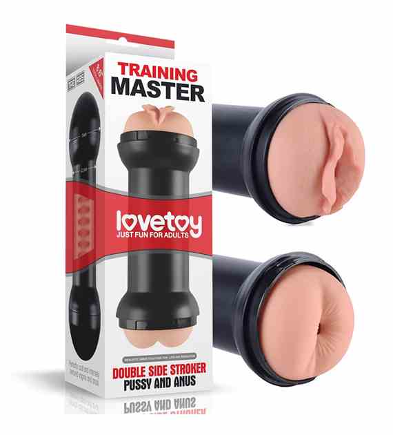 MASTURBATOR DOUBLE SIDE STROKER PUSSY AND ANUS