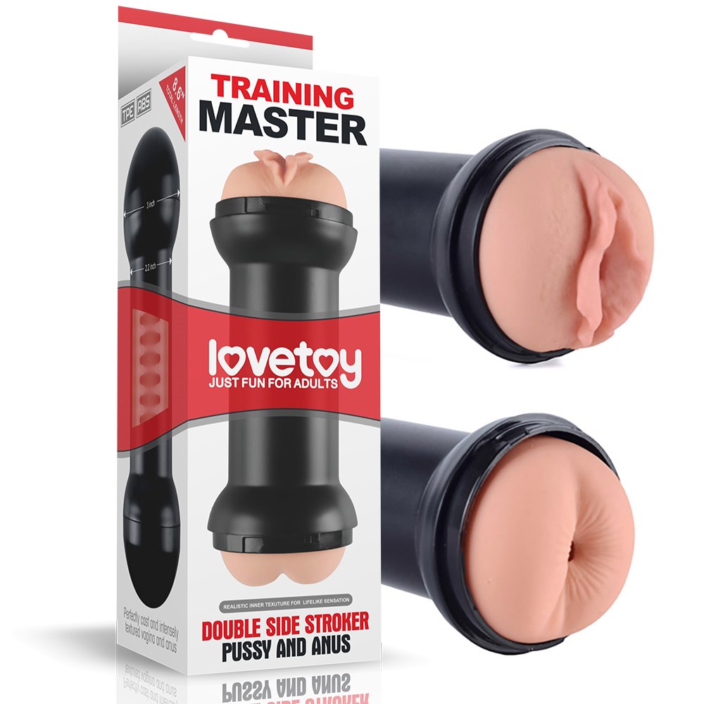 MASTURBATOR DOUBLE SIDE STROKER PUSSY AND ANUS