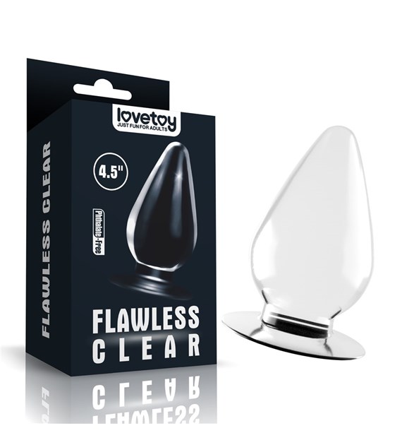 KOREK ANALNY FLAWLESS CLEAR ANAL PLUG 4.5''