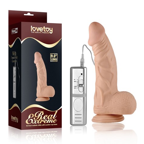 WIBRATOR 9  REAL EXTREME VIBRATING DILDO