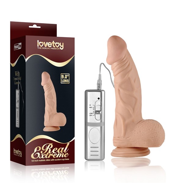 WIBRATOR 9  REAL EXTREME VIBRATING DILDO