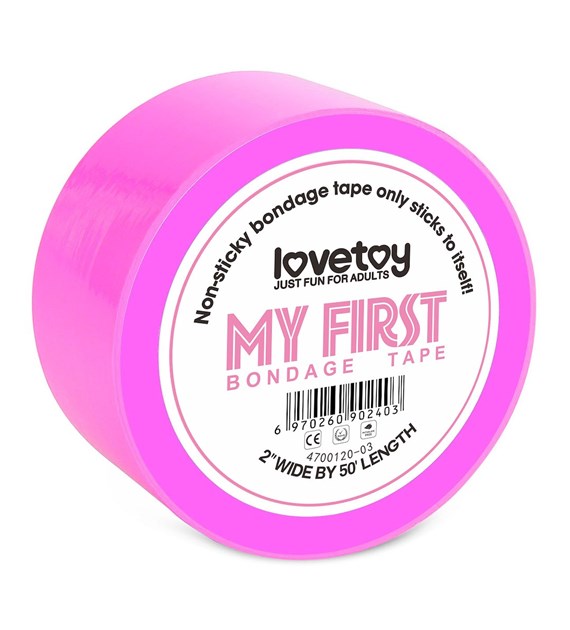 TAŚMA MY FIRST NON STICKY BONDAGE TAPE PINK