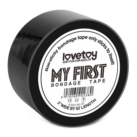 MY FIRST NON STICKY BONDAGE TAPE BLACK