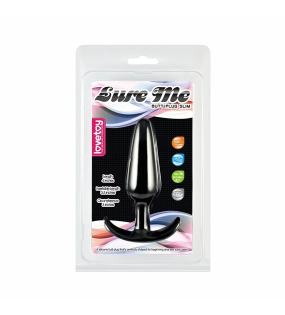 KOREK LURE ME CLASSIC ANAL PLUG S CZARNY