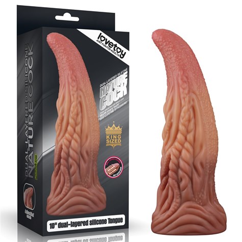 10'' DUAL LAYERED PLATINUM SILICONE TONGUE