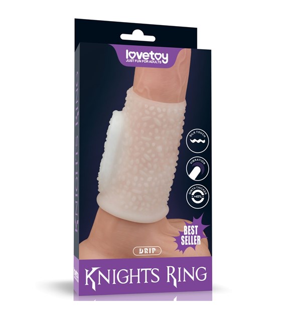 PIERŚCIEŃ NAKŁADKA VIBRATING DRIP KNIGHTS RING (WHITE)