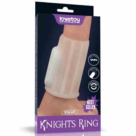 PIERŚCIEŃ NAKŁADKA VIBRATING RIDGE KNIGHTS RING (WHITE)