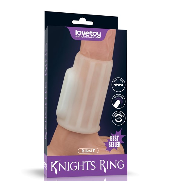 PIERŚCIEŃ NAKŁADKA VIBRATING RIDGE KNIGHTS RING (WHITE)