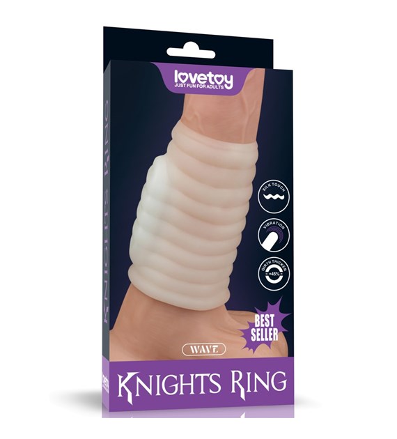 PIERŚCIEŃ NAKŁADKA VIBRATING WAVE KNIGHTS RING (WHITE)