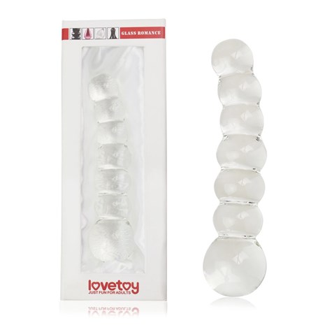 DILDO 6.8  GLASS ROMANCE CLEAR