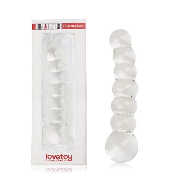 DILDO 6.8  GLASS ROMANCE PRZEZROCZYSTY