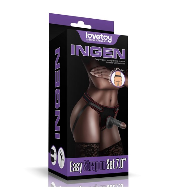 EASY STRAP ON SET 7.0'' BLACK