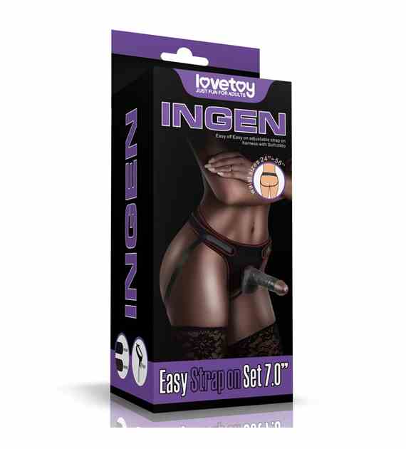 EASY STRAP ON SET 7.0'' BLACK