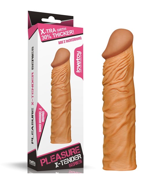 PRZEDŁUŻKA ADD 2  PLEASURE X TENDER PENIS SLEEVE