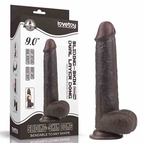 9'' SLIDING-SKIN DILDO