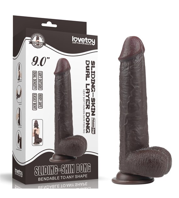 9'' SLIDING-SKIN DILDO