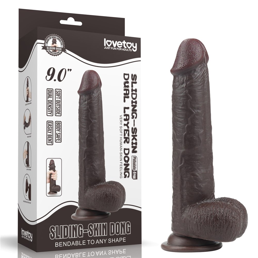 9'' SLIDING-SKIN DILDO