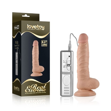 WIBRATOR 8.5  REAL EXTREME VIBRATING DILDO