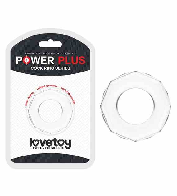 PIERŚCIEŃ POWER PLUS COCKRING PRZEZROCZYSTY