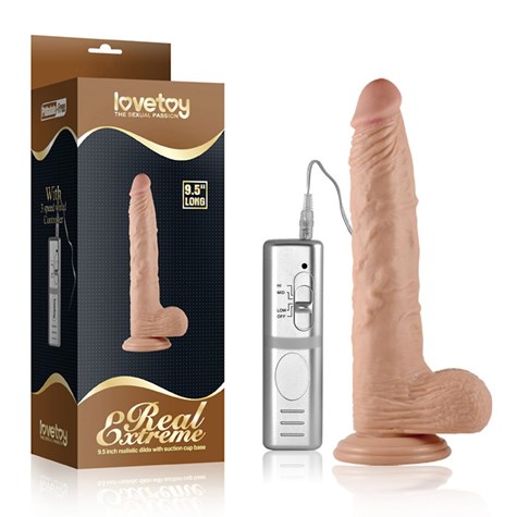WIBRATOR 9.5  REAL EXTREME DILDO VIBRATING