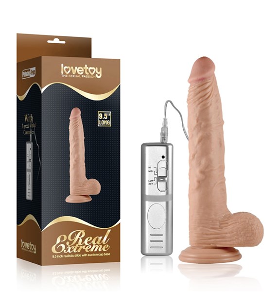 WIBRATOR 9.5  REAL EXTREME DILDO VIBRATING