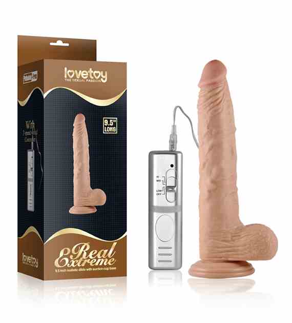 WIBRATOR 9.5  REAL EXTREME DILDO VIBRATING