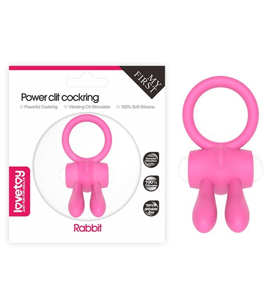 PIERŚCIEŃ POWER CLIT SILICONE COCKRING RÓŻOWY