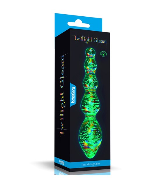 DILDO GLOW-IN-THE-DARK TWILIGHT GLEAM GLASS