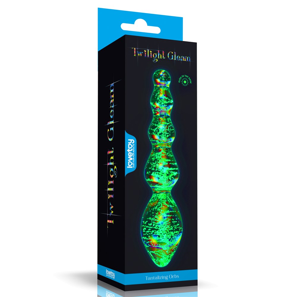 GLOW-IN-THE-DARK TWILIGHT GLEAM GLASS DILDO