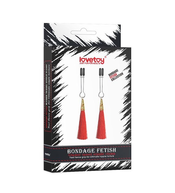 ZACISK NA SUTEK Z FRĘDZLAMI GLAMOUR