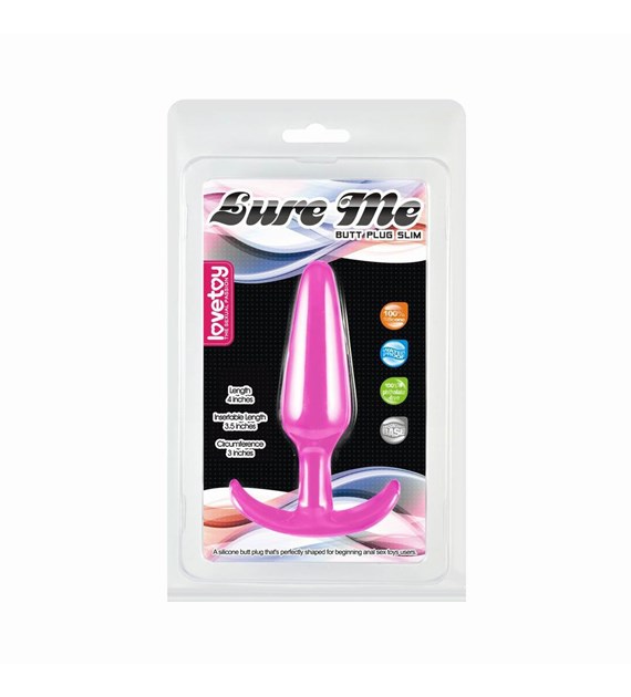 KOREK ANALNY LURE ME CLASSIC RÓŻOWY