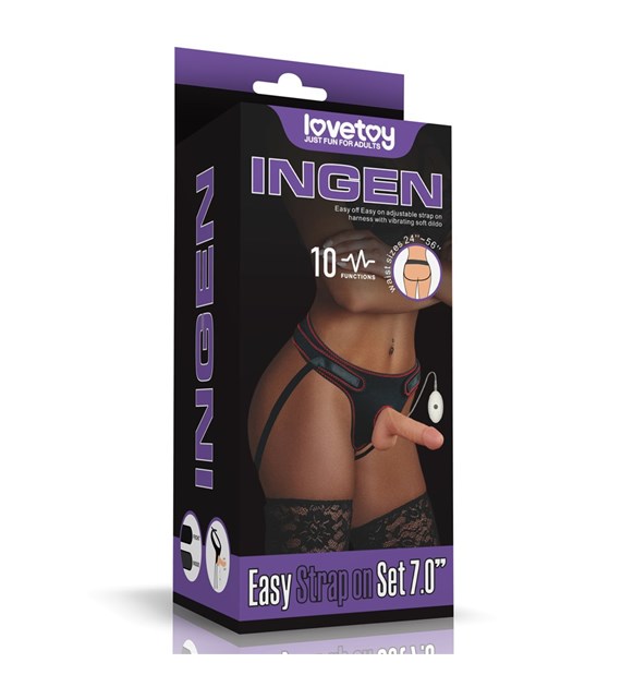 STRAP ON Z WIBRACJĄ 7.0”