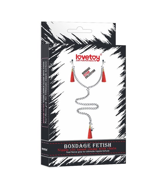 NIPPLE CLIT TASSEL CLAMP WITH CHAIN