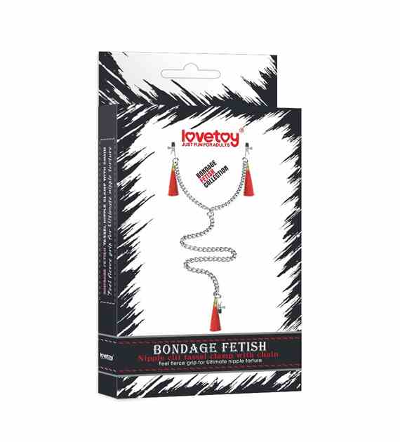NIPPLE CLIT TASSEL CLAMP WITH CHAIN