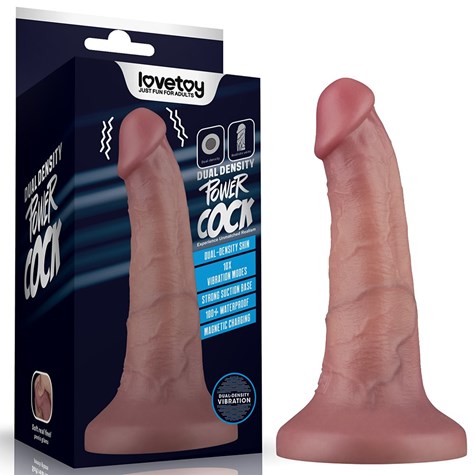 WIBRATOR 6'' VIBRATING DUAL DENSITY POWER COCK