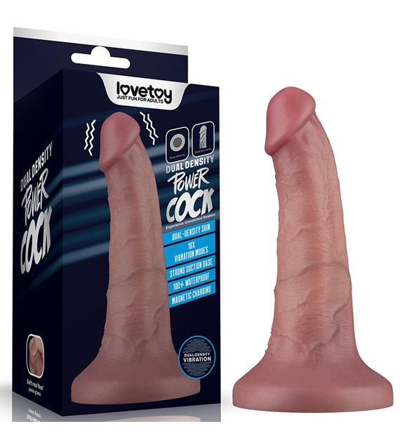WIBRATOR 6'' VIBRATING DUAL DENSITY POWER COCK